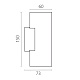 настенный светильник lightstar rullo hp16 204636