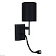 бра reluce 86210-9.2-001kt led3w+e14 bk