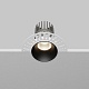 встраиваемый светильник maytoni technical dip dl124-10w-4k-trs-b