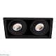 встраиваемый светильник italline de-312 black