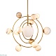 люстра на штанге delight collection planet kg1122p-13 brass