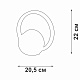 настенный светодиодный светильник vitaluce v04609-13/1a