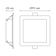 встраиваемый светильник gauss elementary downlight 998420205