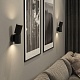 настенный светодиодный светильник elektrostandard deep 40126/led черный a062926