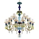подвесная люстра loft it grace 10203/12+6 green