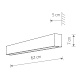 настенный светильник nowodvorski straight wall led s 7568