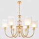 подвесная люстра crystal lux elena sp6 gold