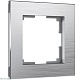 рамка на 1 пост werkel aluminium алюминий w0011706 4690389157974