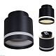 накладной светильник reluce 53001-9.5-001il gx53+led3w bk