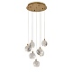 каскадная люстра delight collection od2440-7 gold/clear