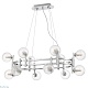 подвесная люстра crystal lux luxury sp12l chrome