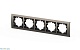 рамка пятиместная elbi zena platin 500-073000-250