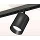 комплект трекового светильника ambrella light track system xt7422001 sbk/pbk черный песок/черный полированный (a2537, c7422, n7031)