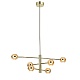 люстра на штанге delight collection md22030002 mx22030002-6a gold/champagne