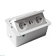 блок розеток lk-dms-742 (2 секции полуавтоматический 2 usb беспроводная зарядка) mebax 00-00002869