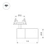 встраиваемый спот arlight lgd-artemis-built-flap-r55-12w warm3000 051796