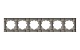 рамка шестиместная elbi vega 510-010200-252