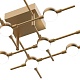 потолочная люстра delight collection molecular mx18001067-10a gold
