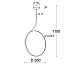 подвесная люстра italline it013-6025 black 3000k