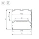 профиль arlight line-m-7575-3000 anod 056346
