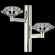 бра crystal lux rebeca ap2 nickel
