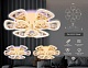 потолочная светодиодная люстра ambrella light acrylica original fa2923