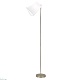 торшер escada hall chrome/white 10185/t white