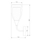 бра eurosvet cosmic 50285/1 золото