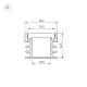 профиль arlight floor18-h15-3000 anod 045670