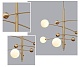 люстра на штанге delight collection globe mobile 10215p/5 brass