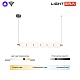 подвесная люстра lightera lavish le162l-6w wifi