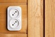 розеточный блок двойной б/з legrand quteo 782231