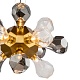 подвесной светильник delight collection kr1197p-12 brass, smoky/clear