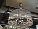 подвесная люстра crystal lux tadeo sp6 d600 chrome/transparente