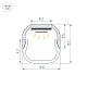 профиль arlight line-d-1515-2000 square anod (алюминий) 061083