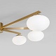 потолочная люстра eurosvet opaline 70220/6 латунь smart a065766
