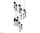 каскадная люстра kink light аква 08510-15a,02(4000k)