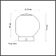 настольная лампа odeon light jemstone l-vision 5085/2tl