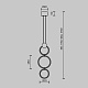 подвесной светодиодный светильник maytoni link mod357pl-l20bs3k