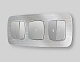 рамка трехместная ambrella volt radian of580103