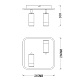 спот escada 20024led 20024sma/01led wh