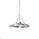 подвесной светильник delight collection manta 2049p/d250 silver/clear