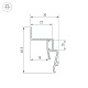 профиль arlight stretch-shadow-2000 white (a2-contour-pro) 042559