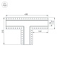 тройник arlight sl-linia55-fantom 030133