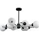 люстра на штанге illumico il0451-8pcsq-79 bk