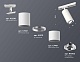 комплект трекового светильника ambrella light track system xt (a2536, c7421, a2011, c7401, n7003) xt7401081