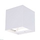 уличный настенный светильник uniel ulu-s55b-2x3w/3000k+4000k+6000k ip65 white ul-00010854