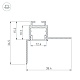 профиль arlight arh-ceil-s16-fantom-edge-2000 anod 034979