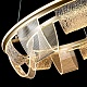 подвесная люстра led4u l7706-800 gd
