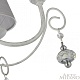 подвесная люстра arte milano 347620/6 wt+sl
